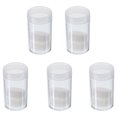 thumbnail image 1 of Tubes de Pièces de Monnaie Hauteur 55mm avec Boîte de Rangement pour Collectionneurs, Transparent Lot de 5, 1 of 7