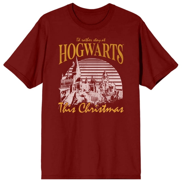 Harry Potter Stay At Hogwarts Red T-Shirt