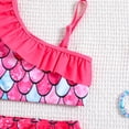 thumbnail image 4 of Toddler Girl Swimsuit 2 Piece Bikini Set Bathing Suit Ruffle Floral Pattern Swimwear Bathing Suit 2-3 Years, 4 of 5