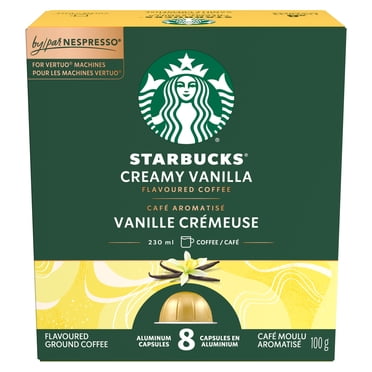 STARBUCKS Creamy Vanilla for NESPRESSO VERTUO, Flavoured Blonde Roast Coffee, Capsules