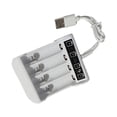 thumbnail image 4 of Xingzhi Plastic AAA/AA Battery Charger Portable Indicator Light Short-circuit Protection USB Interface Electric Toy Charging Adaptor, 4 of 6