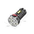 thumbnail image 2 of TIMIFIS Flash Light Lampe de Poche à DEL Huit Perles de Lampe Surligneur Super Lumineuse Rechargeable Lampe de Poche de Camping Lampe de Table Éclairage Extérieur Camping et Randonnée, 2 of 8