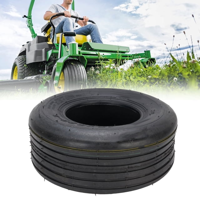13x5.00-6 Tubeless Tire, 4PR Rubber Enhanced Control Tubeless Tractor Tires for Wheelbarrows