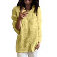 thumbnail image 1 of Chandails pour Femmes Unis Coupe Ample Blouse Légère Confortable Hauts Automne Hiver Manches Longues Hauts Décontractés Col Rond Chandail Hauts Noir P, 1 of 4