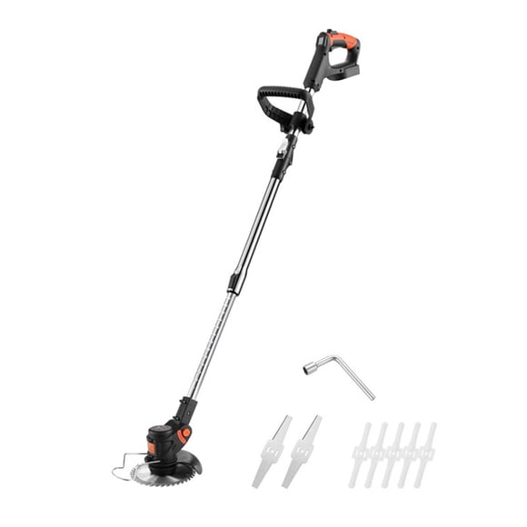 Eccomum Household LED Digital Display Electric Lawn Mower Portable Cordless Grass Trimmer Home Garden Folding Trimming Pruning Machine