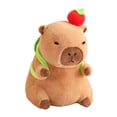 thumbnail image 4 of HILABEE Capybara Toy Cute Capybara Stuffed Animal 30cm Comfortable Kids Room Decor turtle light brown, 4 of 9