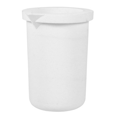 KAKOWELY Creuset de Fusion 2 kg Creuset Résistant aux Hautes Températures Creuset de Fusion en Quartz de Haute Pureté Tasse 4.53"X3.74"X3.35 Pouces