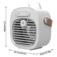 thumbnail image 2 of JZCHUNTOY Desktop Cooling Fan, Ultra Quiet Adjustable Speed Small Table Fan, 90 Degree Rotating Non Slip Base Desk Fan, Portable Personal Fan for Home Office Bedroom Dorm Study Room Use, 2 of 7