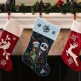 thumbnail image 4 of The Nightmare Before Christmas 20 inch Christmas Stocking, Jack & Sally, Velvet, by Ruz, 4 of 4