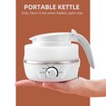 thumbnail image 2 of Foldable Kettle 0.6L Travel Silicone Stainless Steel Base Camping Kettle, 2 of 8