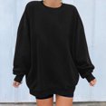 thumbnail image 2 of Penkiiy Chandail pour Femmes Mode Chandail Décontracté à Manches Longues à Col Rond Imprimé pour Femmes Hauts Blouse Noir Vêtements Y2K, 2 of 6