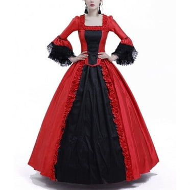 UPPADA Plus Size Victorian Dress for Women Lace Up Flare Sleeve Ball Gown with Corset Evening Party Maxi Gowns Vintage Cocktail Dress Wedding Dresses Prime Two Day Deals