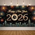 thumbnail image 3 of Decorative Design New Year Banner Festive Theme Celebration Banner for Holiday Event Indoor Decoration Party Backdrop, 3 of 5