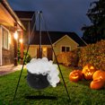 thumbnail image 2 of Halloween Decorations Witches Cauldron, Black Witch Cauldron, Large Plastic Cauldron For Halloween Decorations Outdoor & Indoor, 8 Inch Cauldron Halloween Decor, 2 of 7