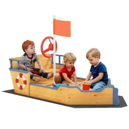 Step2 Play & Store Bac à sable Marron avec couvercle - Toys and Garden