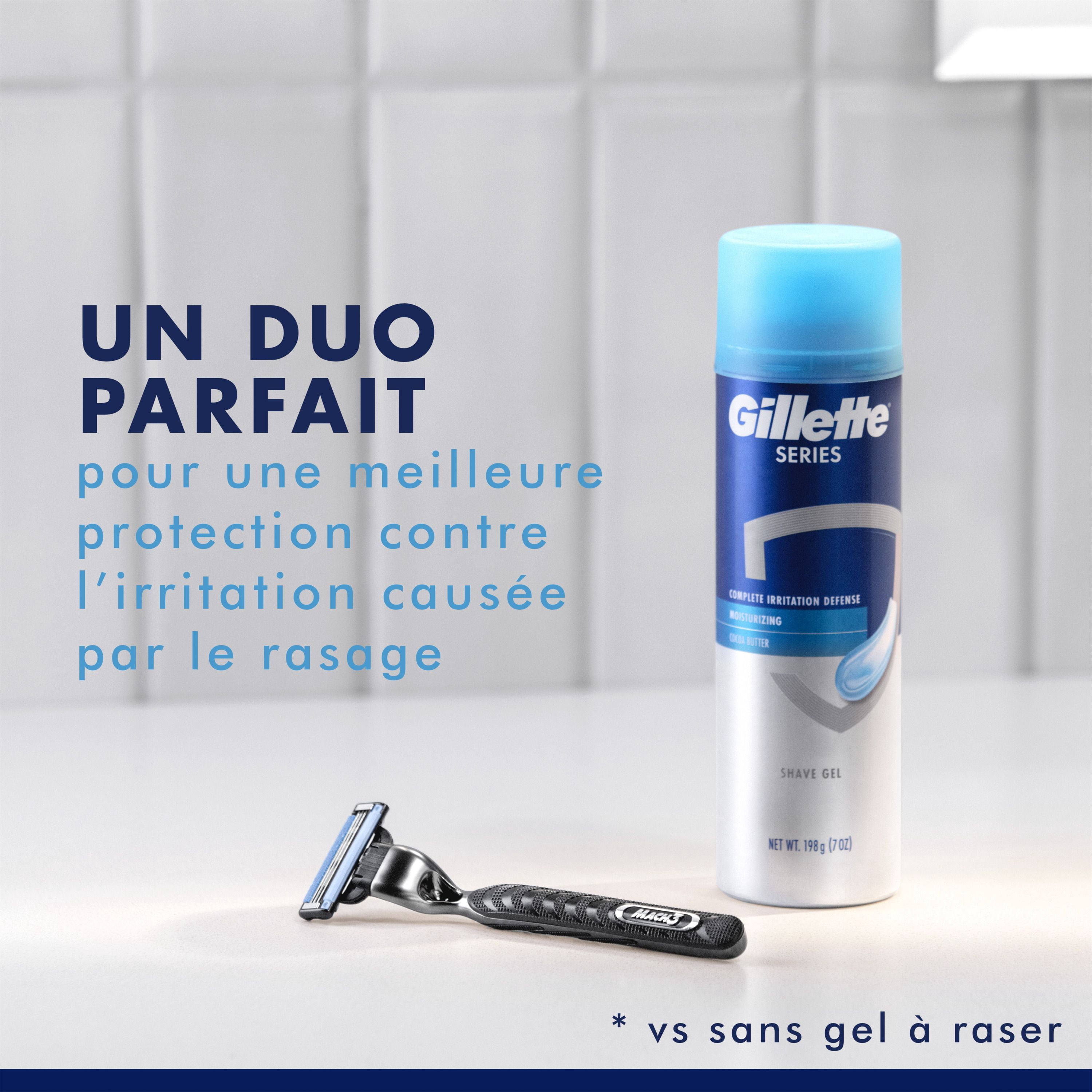 Gillette Mach3 Recharges de Lames de Rasoir Cartouches de Rasoir, Recharges de Rasoir pour Hommes avec Bande Lubrifiante, Lames de Rasoir à 3 Lames pour un Rasage de Près 12ct