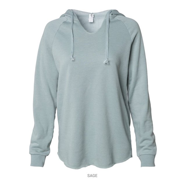 Independent Trading Co. PRM2500 Sweat à Capuche Léger pour Femmes California Wave Wash