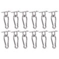 thumbnail image 2 of Boucle Pivotante en Acier Inoxydable Crochet Hamac Suspendu Chaise Panier Pad Oeil Plaques Raccords, 2 of 14