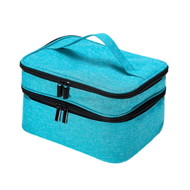 Redempat Nail Polish Storage Bags Made With Polyester For Everyday Sturdy And Durable sky blue 1Set