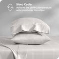 thumbnail image 3 of Bare Home Ultra-Soft Sheet Set - Premium 1800 Collection - Deep Pockets - 4-Pieces - Full, Modern Plaid - Stone/White, 3 of 8