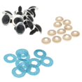 thumbnail image 4 of 10 Pcs Yeux 16 mm Yeux d'Artisanat Yeux Ronds pour Poupée avec Paillettes Non-Tissés et Rondelles pour Poupée Ours en Peluche, Marionnette Animale - Bleu Pâle, 4 of 8