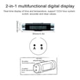 thumbnail image 4 of Black Plastic Car Vent Thermometer & Clock Combo with LED Digital Display, Blue Backlight, 2 x L44 Button Batteries Included, Compact 85x24x24mm Size, 20g Lightweight Design for Vehicle Dashboard Use, 4 of 6