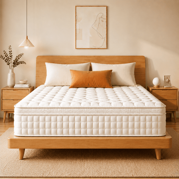 Queen Mattress, GELBIY 10" Hybrid Gel Memory Foam Individually Pocket Innerspring Mattresses for Kid Adult,CertiPUR-US, Silent Sleep