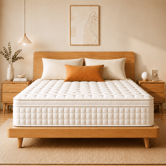 Twin Size Mattress, GELBIY 8" Hybrid Gel Memory Foam Individually Pocket Innerspring Mattress,CertiPUR-US, Twin