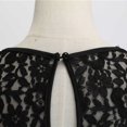 thumbnail image 4 of Robes d'Été Sans Manches pour Femmes Robes d'Été pour Femmes Unies Rétro Sans Manches Panneau en Dentelle Col Rond Ourlet à la Taille Robes avec Ceinture Robes d'Été pour Femmes avec Manches, 4 of 7