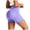 Purple, variant on Yammkia Plus Size Shorts Women's Workout Gym Shorts High Waisted Butt Lifting Scrunch Butt Seamless Booty Shorts Yellow,L