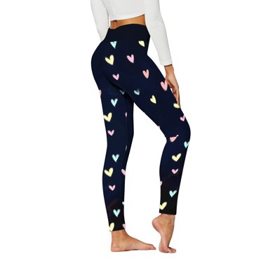 B91xZ Women's Plus Size Holiday Leggings High Waist Running Workout Yoga Leggings with Pockets,Black M