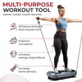 thumbnail image 4 of Sunny Health & Fitness Fitboard Vibration Platform Exercise Machine with Multiple Speed Settings and Vibration Modes for Multipurpose Workouts, 4 of 7