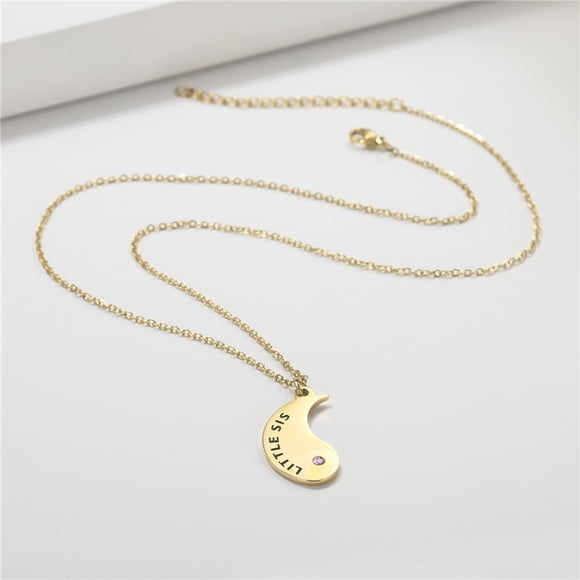 Chaîne de Collier Pendentif pour Couples Bff pour Femmes Hommes Personnalisée Casse-Tête Assorti Diagrammes Meilleurs Amis Colliers Cadeaux pour Petite Amie Saint-Valentin Anniversaire