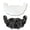 Black, variant on Disposable Lace Chest Stickers Women U Shaped Bra Tube Tops