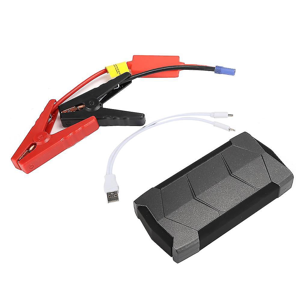 12V Car Jump Starter Power Bank - 12000mAh Black Charger Battery