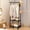 Black, variant on LutIedan Freestanding Coat Rack with 2 Shelves Entryway Hall Tree Corner Organizer Clothes Hanger Storage for Jackets Hats Shoes Home Decor