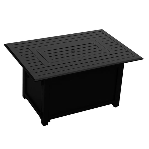Table/foyer convertible Charlie en acier de Paramount, rectangulaire, noir