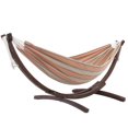 thumbnail image 1 of Vivere Double Sunbrella Cotton Hammock with Solid Pine Arc Stand, 1 of 2
