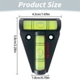 thumbnail image 3 of WHEANG Outils de Nivellement pour VR Bulles Directionnelles avec Vis pour Remorque Fourgonnette (2,26 Pouces Design Compact), 3 of 9