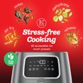 thumbnail image 4 of Kitchen Elite 5.5 Qt. Digital Air Fryer, Countertop Cooker with LED Screen, Grey, 4 of 8