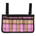 thumbnail image 1 of Wheelchair Side Bags Tool Bag Multiple Pocket Storage Pouches Armrest Accessories Rose Red, 1 of 6