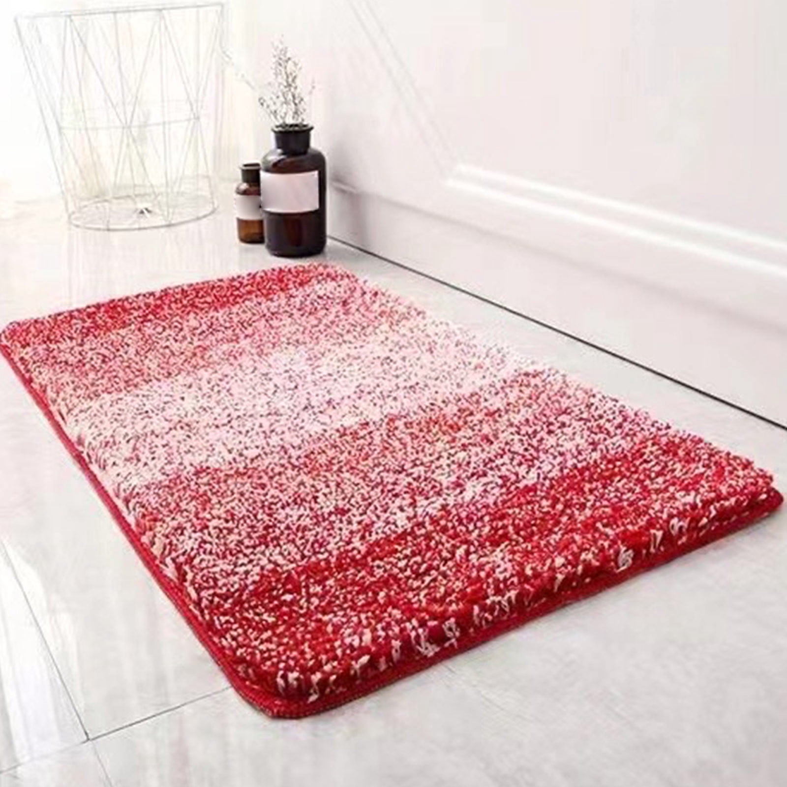 TIMIFIS Bathroom Rugs Indoor Door Mat Non Slip Absorbent Dirt Trapper Entrance Mat Washable Inside Floor Mat Sturdy Soft Entry Doormats for Entryway Bath Mat