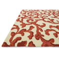 thumbnail image 2 of Loloi Venice Beach 3'6" x 5'6" Hand Hooked Rug in Ivory and Coral, 2 of 2