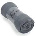 thumbnail image 1 of Jin Mai Lan Gray Fleece Plush Throw, 60" x 50", 1 of 3