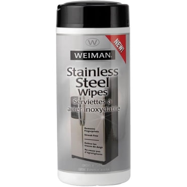 Lingettes nettoyantes et polissantes pour acier inoxydable Weiman, 30 unités