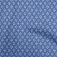 thumbnail image 1 of oneOone Polyester Spandex Blue Fabric Tribal Craft Projects Decor Fabric Printed By The Yard 56 Inch Wide, 1 of 5