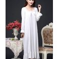 thumbnail image 2 of Crescentt Pyjama en Modal de Luxe, Respirant et Confortable, Ensemble de Pyjama Ultra Doux pour Femmes, Ensemble de Pyjama Classique en Modal à Manches Longues - Ivoire, Moyen, 2 of 5
