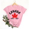 thumbnail image 3 of Pisexur T-shirt Décontracté à Manches Courtes et Col Rond pour Femme, Haut Imprimé, Hauts pour Femmes, Hauts de Sortie pour Femmes, Hauts d'Été pour Femmes Rose, G, 3 of 4