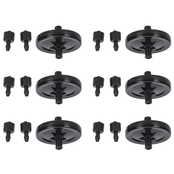 Ink Filter, Black 45mm Large Disc 6 Sets Inks Filters ABS  For  For Konica For Spectra 6mmx4mm,4mmx3mm