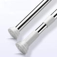 thumbnail image 1 of No Drill Curtain Rod, Eco-friendly Packaging Spring Tension Stainless Steel Adjustable Curtain Rods, Rustproof for Kitchen Bathroom Living Room (50-80 Inches), 1 of 5